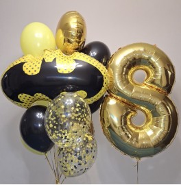 Набор шаров на 8 лет "Бэтмен"